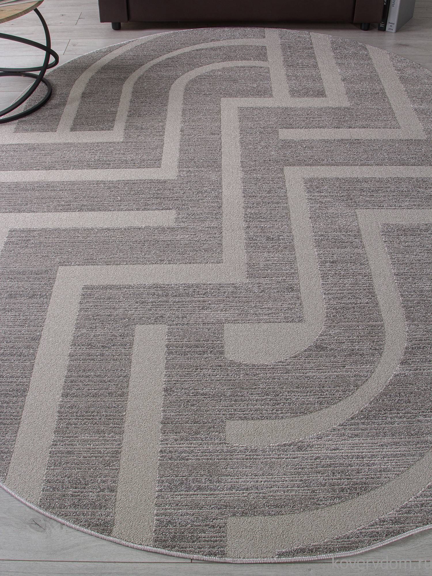Ковер DIOS F439 LIGHT GRAY Овал
