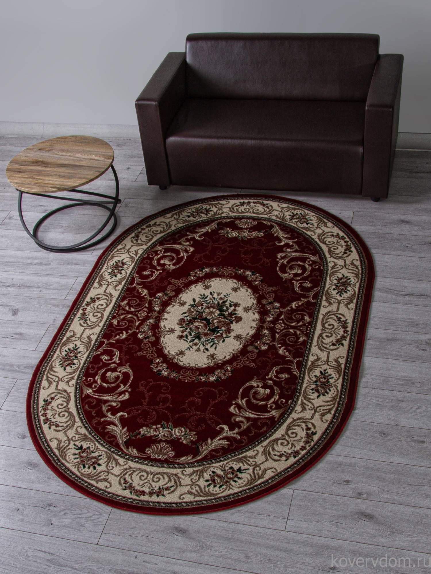 Ковер COLIZEY D066 RED Овал