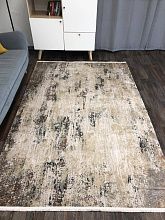 Ковер из Турции из бамбукового шелка DOKU 9347B GREY / BROWN