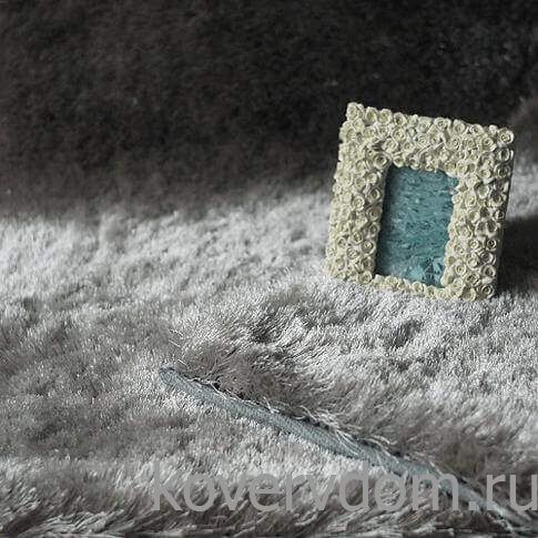 Ковер длинноворсовый Шелк Шегги SILVER