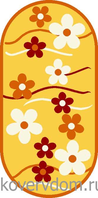 Ковер SUNRISE v117 YELLOW-ORANGE Овал