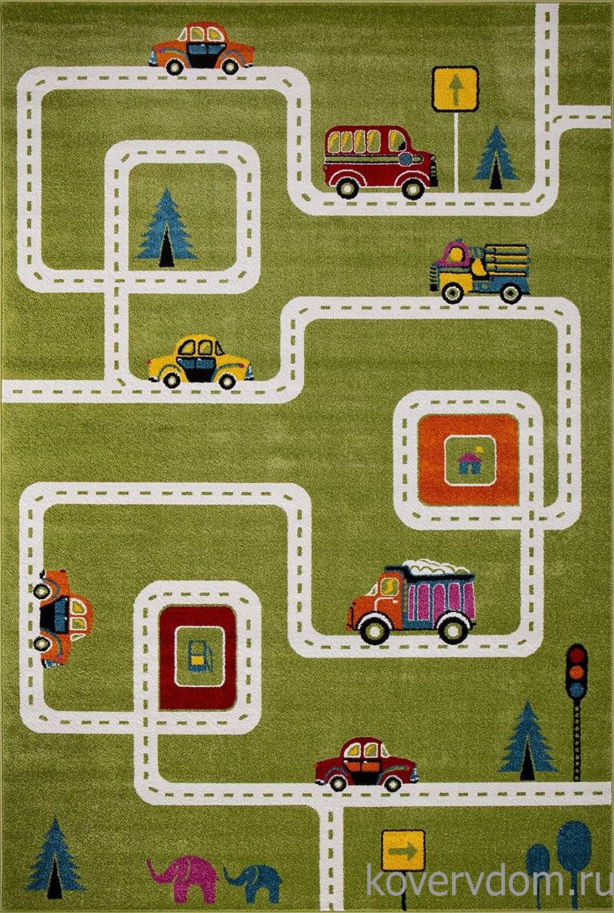 Ковер с дорогами ART KIDS LM03 GREEN