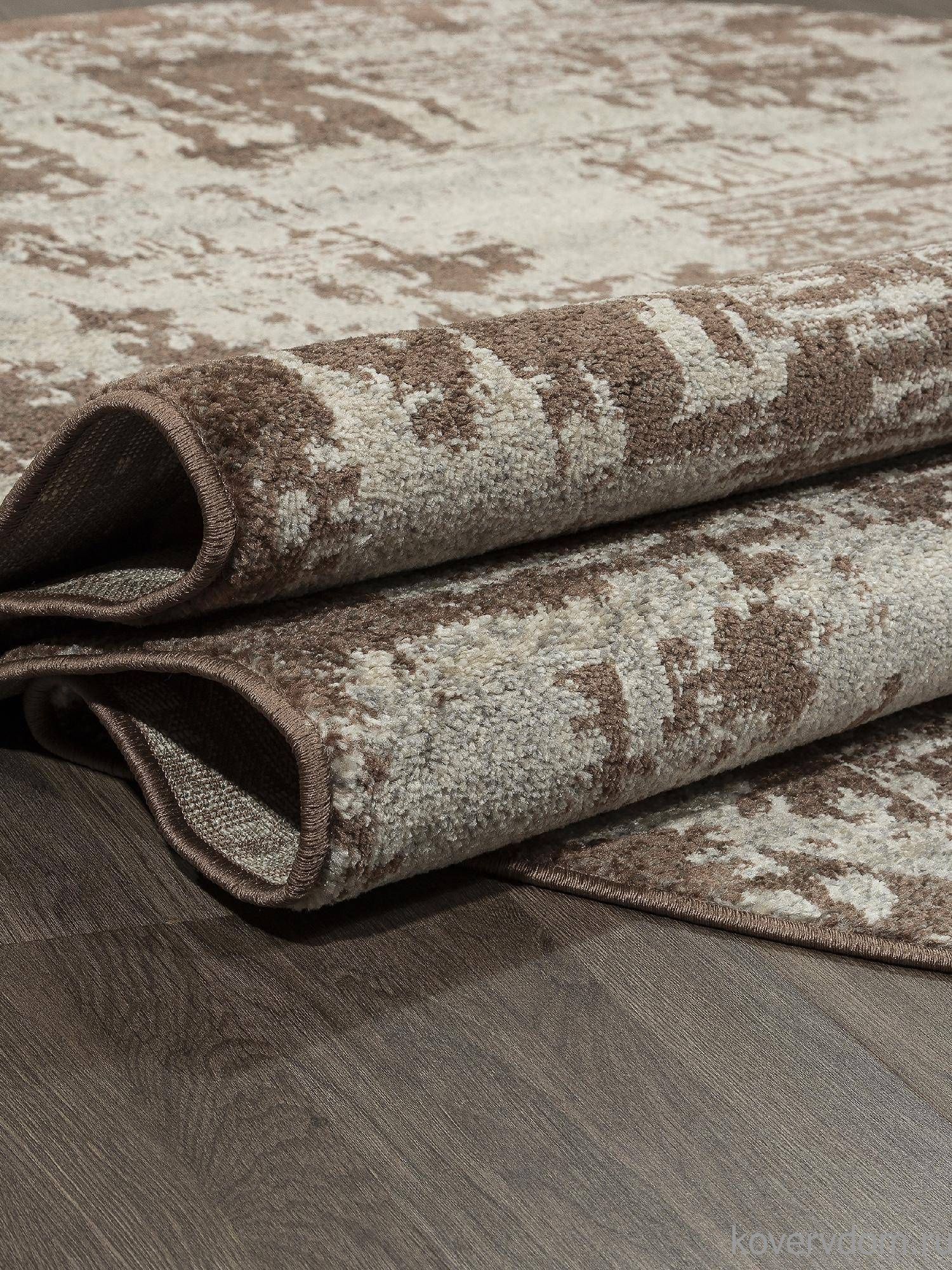 Ковер TORNADO-A F303 BEIGE-BROWN Овал