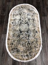 Ковер из Турции из бамбукового шелка DOKU 9338B GREY / BROWN Овал