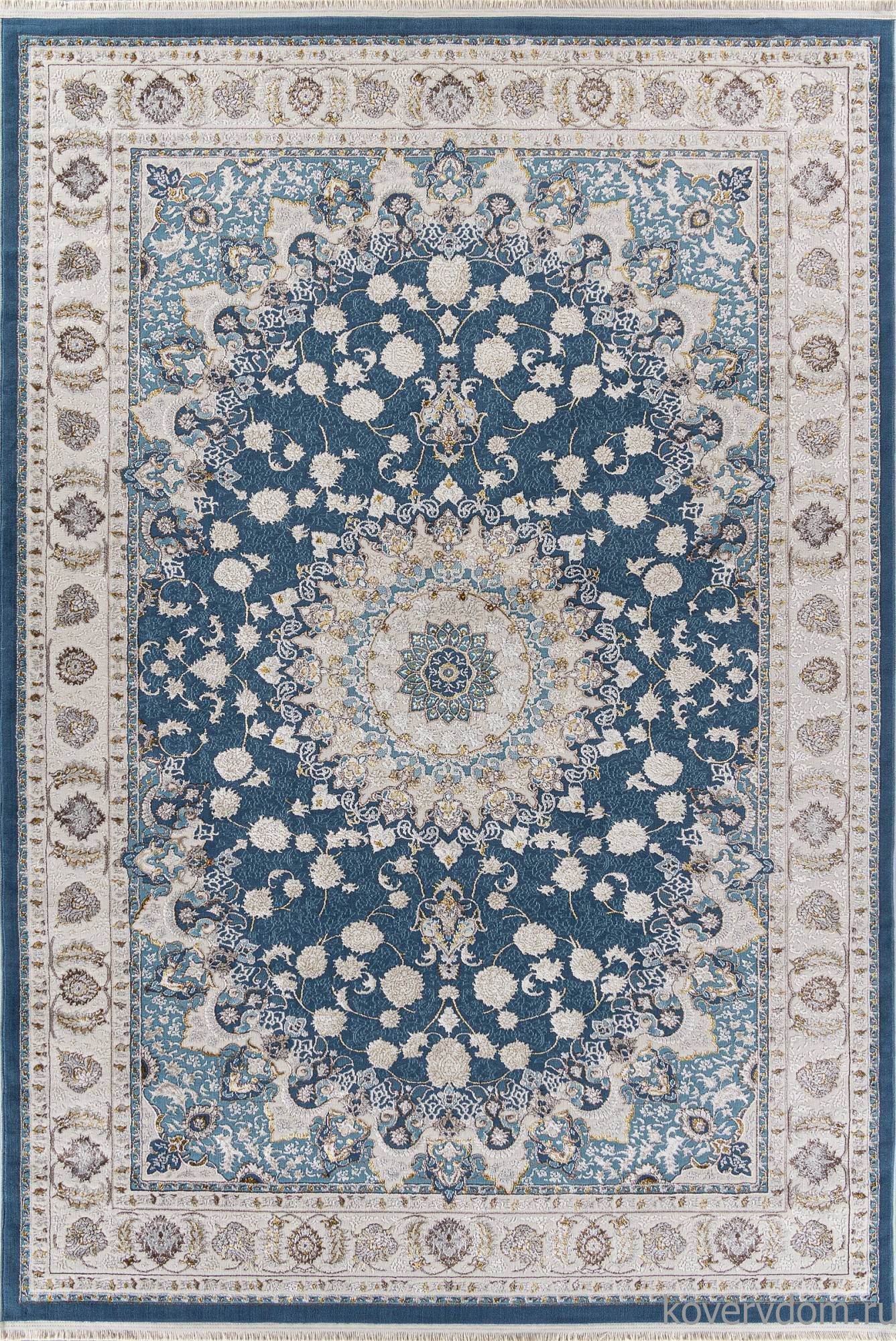 Ковер ZARINA A050B D.BLUE SHIRINK / CREAM