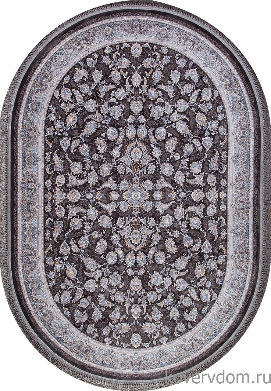 Ковер FARSI 1200 G256 DARK GRAY Овал Ковер FARSI 1200 G256 DARK GRAY Овал