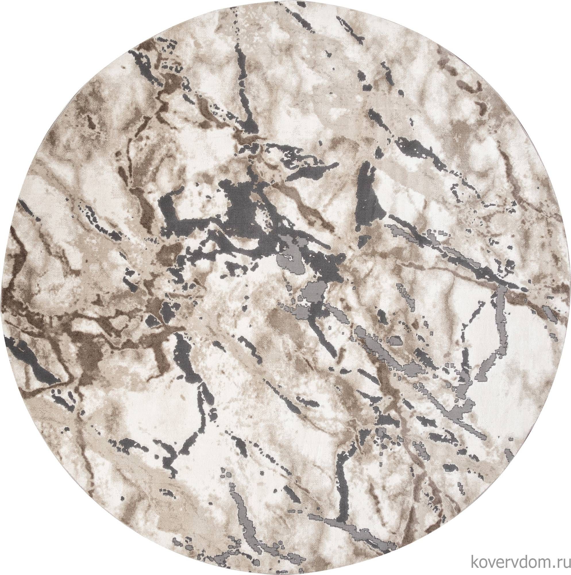Ковер ARMINA 03819A GREY / BROWN Круг