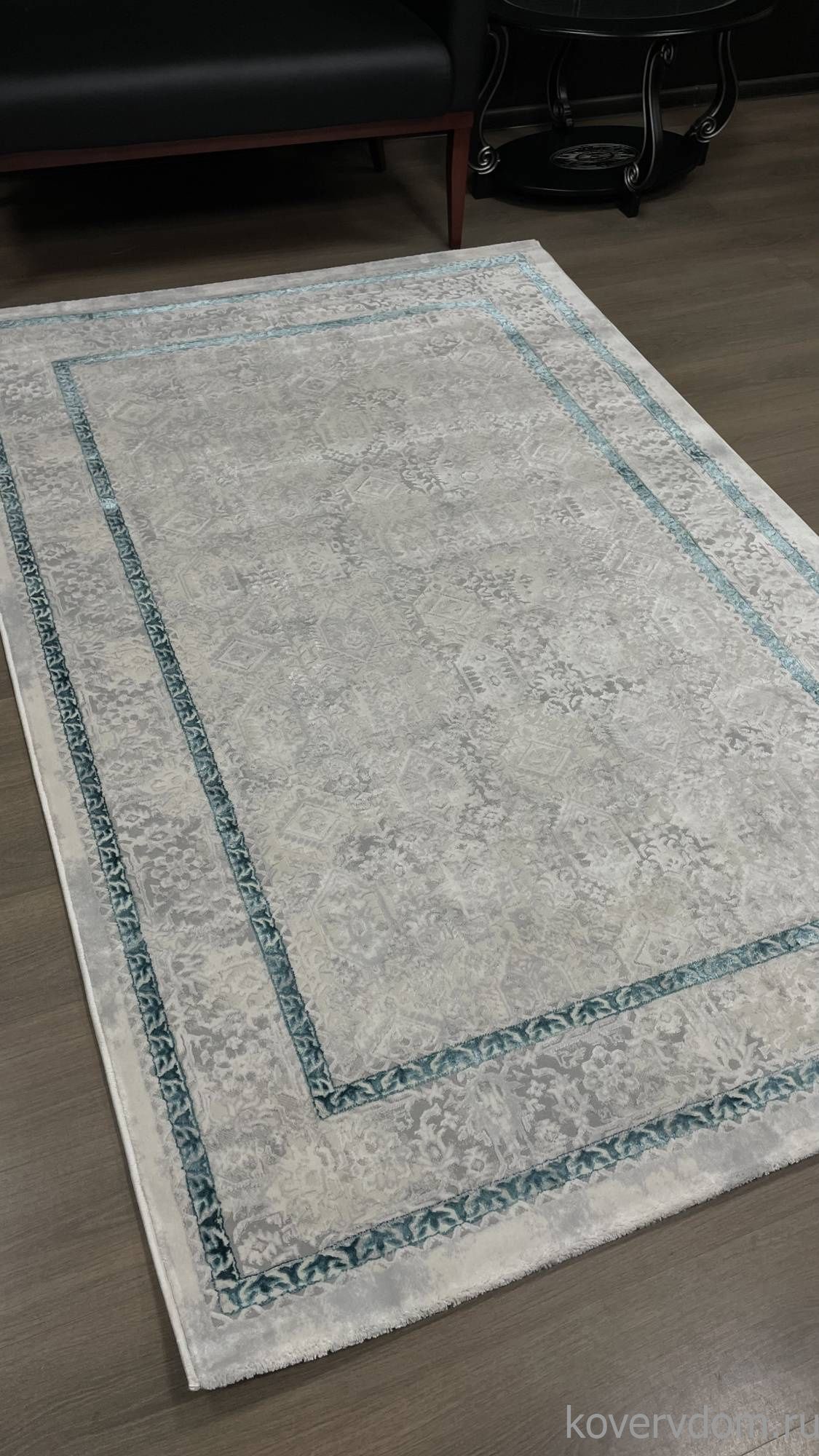 Ковер AMELI 9255A S.L.GREY / P.TURQUOISE