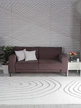 Ковер из Китая из искусственного меха RABBIT CARVING PX4002 CREAM / GREY