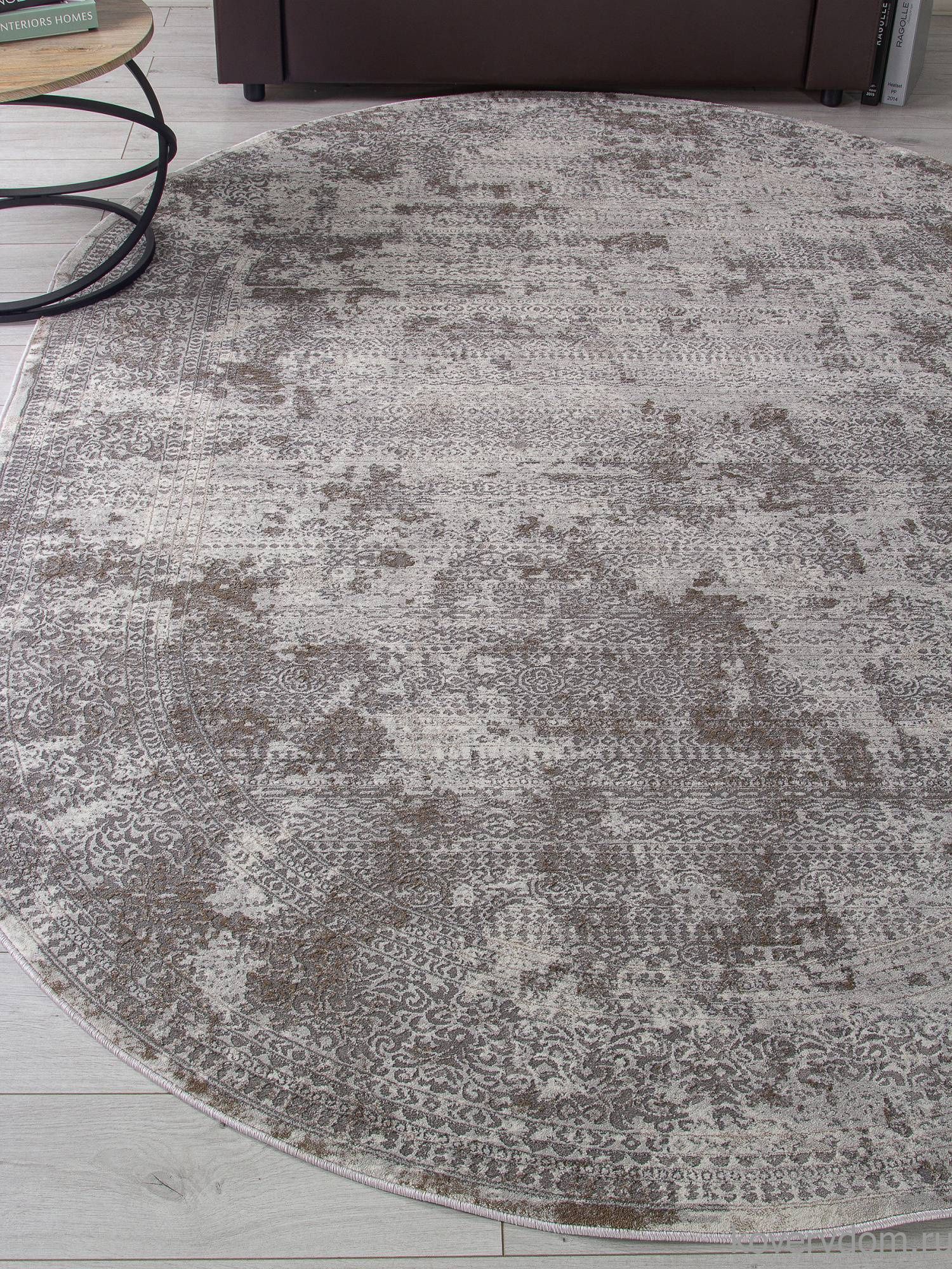 Ковер GRAFF F239 GRAY-BEIGE Овал