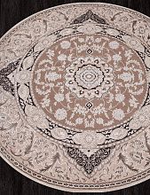 Ковер ARMINA 04033B DARK BROWN Круг